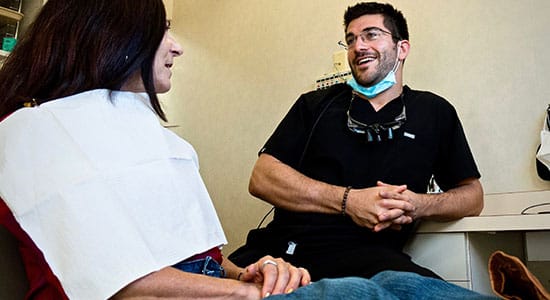 Dr. Hanlon with our patient