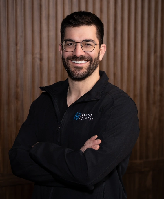 Dr. Justin Hanlon portrait in dental clinic