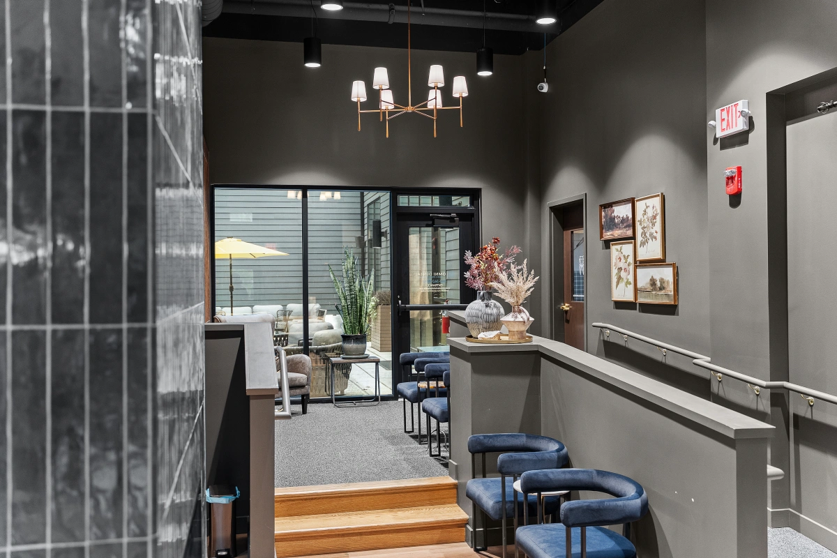 Omni Dental front desk and lobby reception area